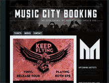 Tablet Screenshot of musiccitybooking.com